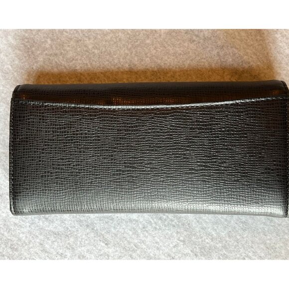 NWT Cole Haan Black Leather Accordion Wallet Ali - Picture 2 of 7
